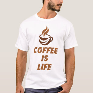 Camiseta Café É Vida – Café Motivacional Engraçado