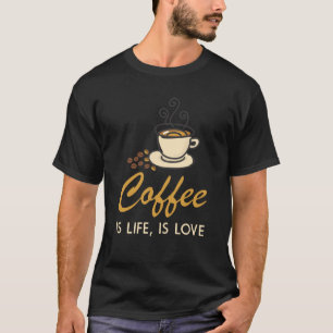 Camiseta Café é vida, é amor