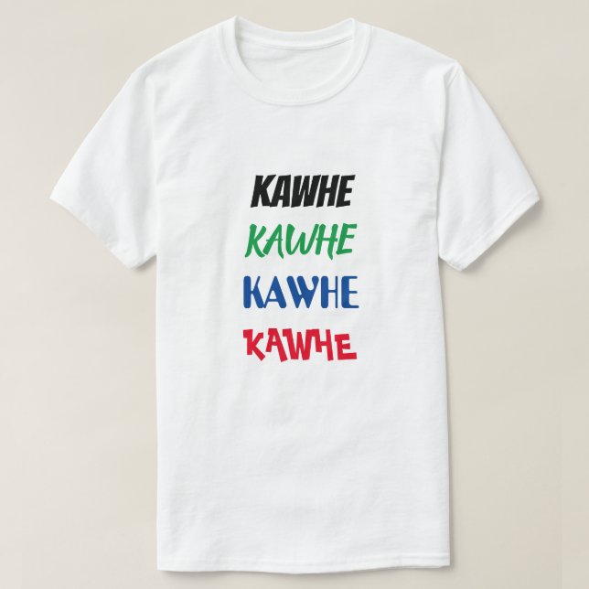 Camiseta Café em Maori - Kawhe (Frente do Design)