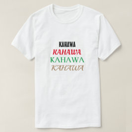 Camiseta café em Suaíli (cahawa)