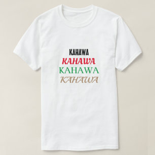 Camiseta café em Swahili (cahawa)