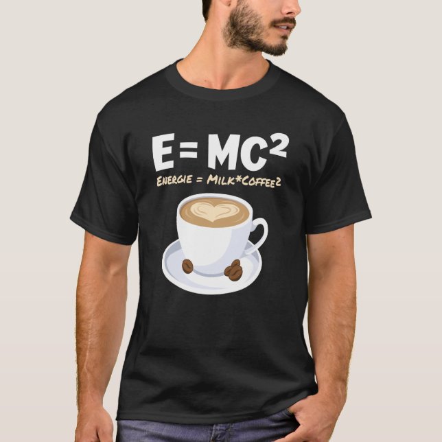 Camiseta Café EMC2 Energy milk Café (Frente)