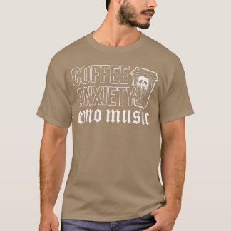 Camiseta Café Emo Rock Aniety Música Emo y2k anos 2000 Emo