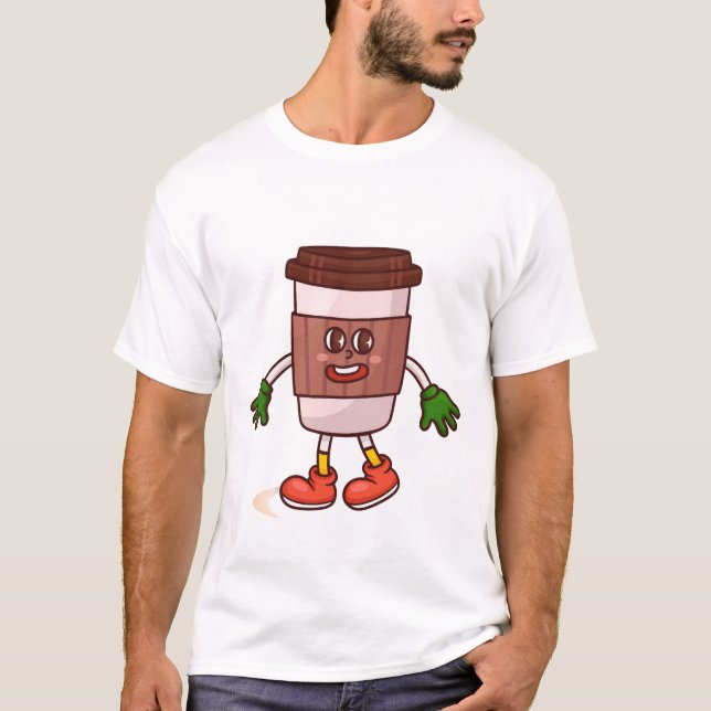 Camiseta Café Engraçado (Frente)