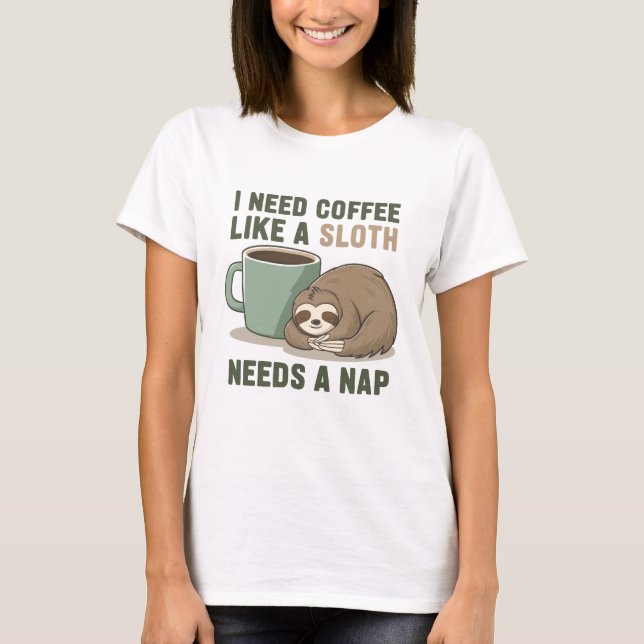 Camiseta Café Engraçado (Frente)