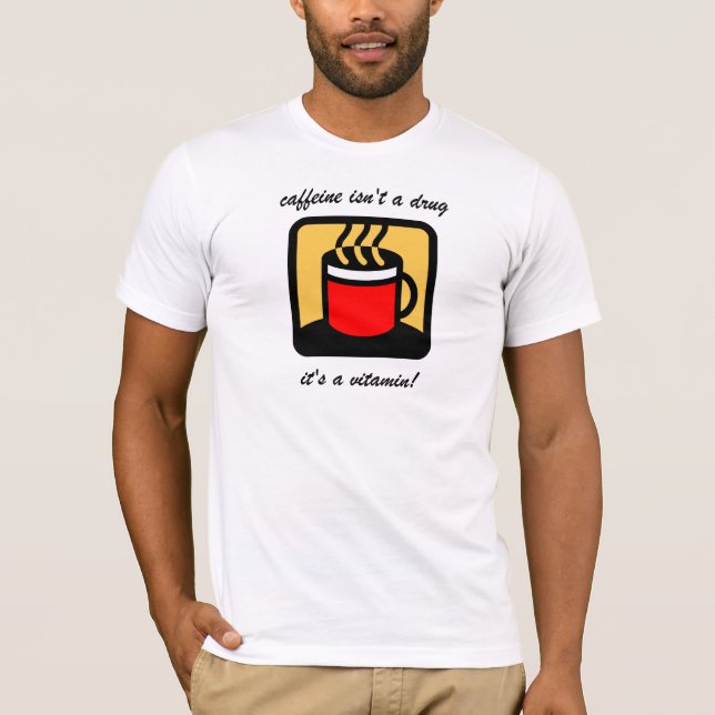 Camiseta Café engraçado (Frente)