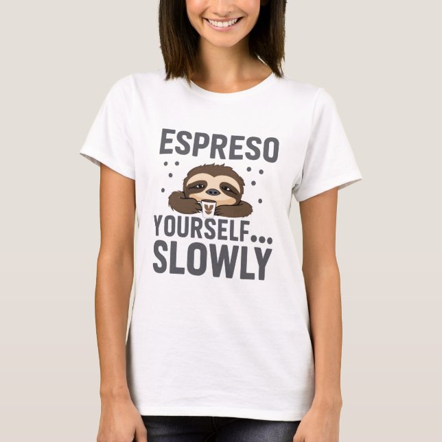 Camiseta Café Engraçado (Frente)