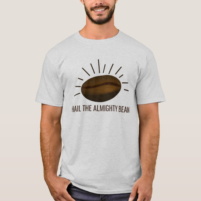 Camiseta Café Engraçado AULA O BEAN ALMIGHTY (Frente)