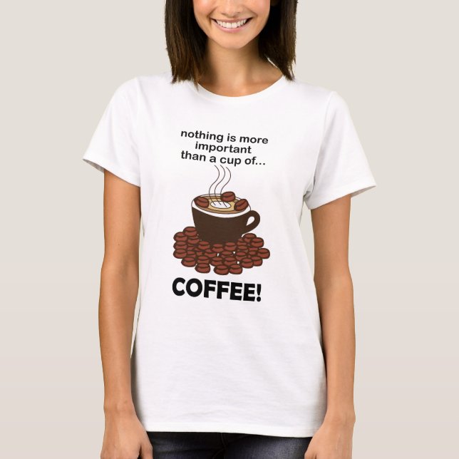 Camiseta Café Engraçado Café Café Lover Café (Frente)