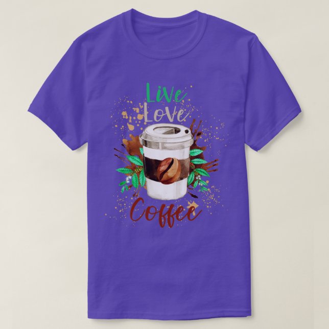 Camiseta Café Engraçado Café Engraçado Coffee Coffee Coffee (Frente do Design)