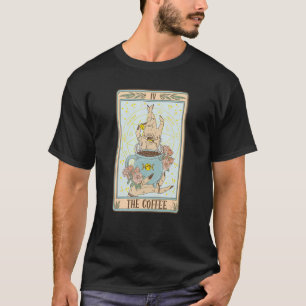 Camiseta Café Engraçado Café Tarot Card Witchy