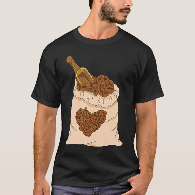 Camiseta Café Engraçado Dizendo Café Drinador Espresso Café (Frente)