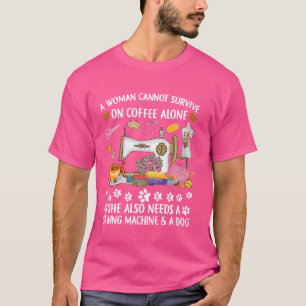 Camiseta Café Engraçado e Cães Alugueiros Cães Esgotos Quil