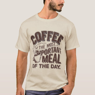 Camiseta Café engraçado, palavra de arte