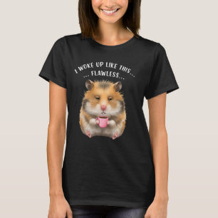 Camiseta Café Engraçado Passa Um Hamster Preguiçoso Com Son