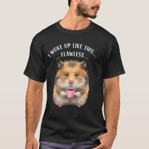 Camiseta Café Engraçado Passa Um Hamster Preguiçoso Com Son