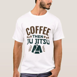 Camiseta Café Então Jiu Jitsu BJJ Jiujitsu