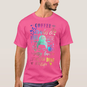 Camiseta Café Esfrega Borracha Luvas de Borracha Maldita En