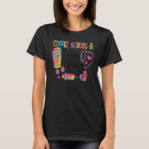 Camiseta Café Esfrega Borracha Luvas Enfermeiro Enfermeira