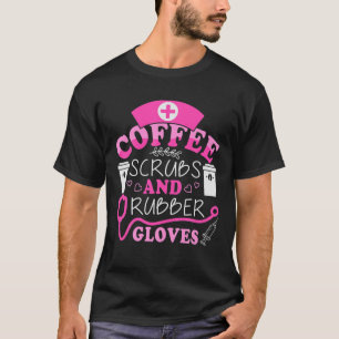 Camiseta Café Esfrega Luvas Enfermeiras Dia Semana Enfermei