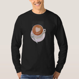 Camiseta Café Espuma de Coração e Baristas