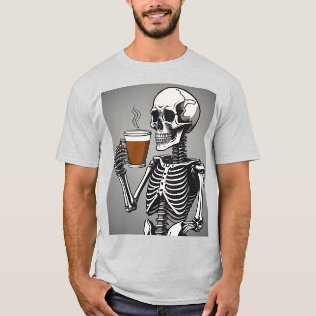 Camiseta Café esquelético (Frente)