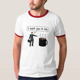Camiseta Café, eu quero-o em mim