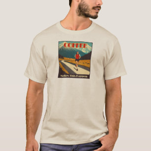 Camiseta Café Faz Isso Acontecer Correndo