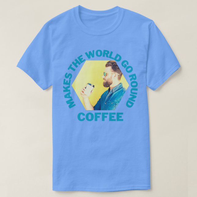 Camiseta Café Faz o mundo rodar o Hipster 2 (Frente do Design)