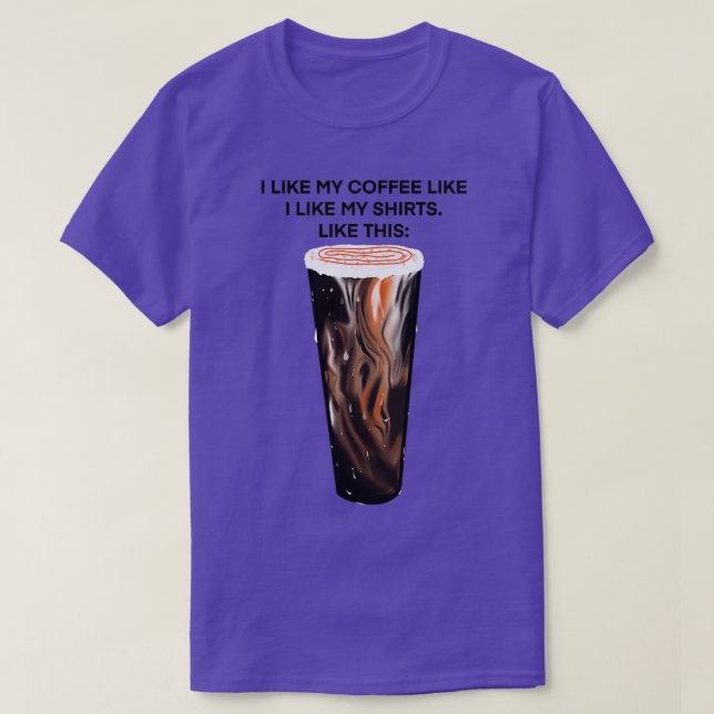 Camiseta Café Físico Com Caramelo E Espuma (Frente do Design)