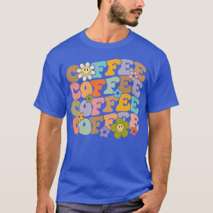 Camiseta Café Floral Retro Café Café Café Sobreposto Cafead