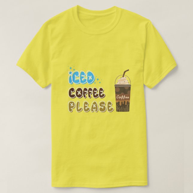 Camiseta Café Forçado Por Favor (Frente do Design)