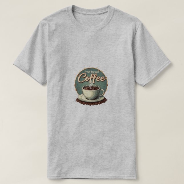Camiseta Café fresco torrado (Frente do Design)