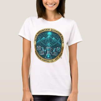 Camiseta Café Futurístico Blue Mountain Quantum Brew