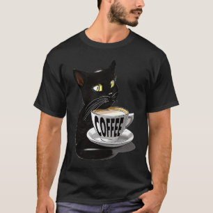 CAMISETA CAFÉ GATO FOFO GATOS JAVA GATINHO