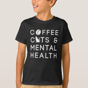 Camiseta Café Gatos Saúde Mental Anxívia Café Bebê