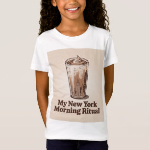 Camiseta Café Gelado e Caos da Cidade Nova York
