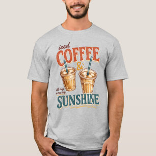 Camiseta Café Gelado e Luz do Sol , Café Gelado , Amante de