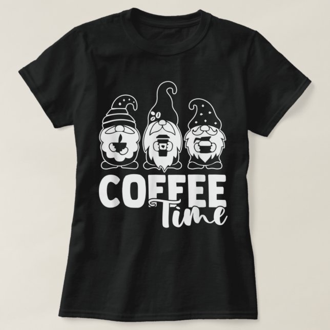 Camiseta Café Gnomos Cafeína (Frente do Design)