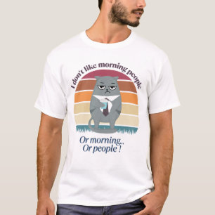 Camiseta Café Grumpy Catful Manhã Humor Design