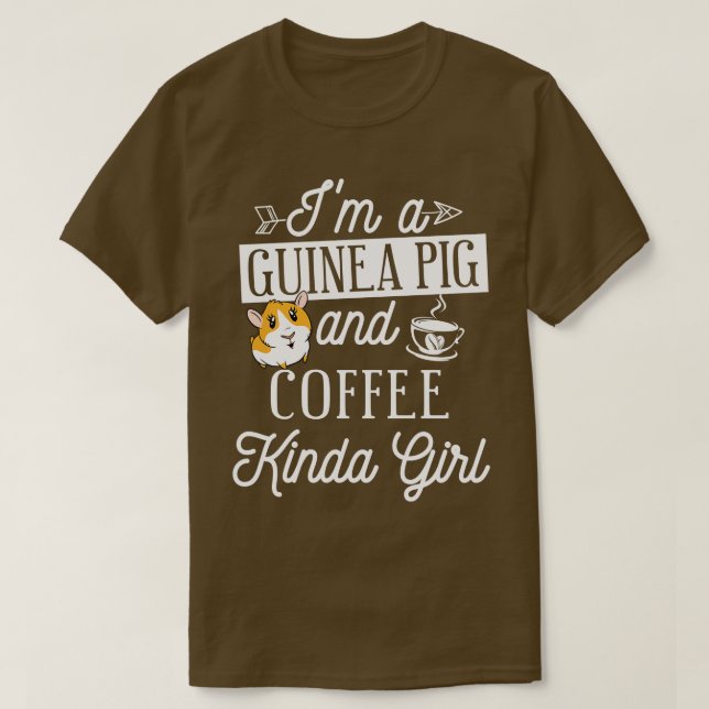 Camiseta Café Guiné Pig Cavy Roddent (Frente do Design)