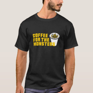 Camiseta CAFÉ Halloween PARA MONSTERS Zombies Latte Cu