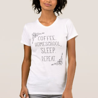 Camiseta Café Homesescola Dormir Repetir T-shirt feminina