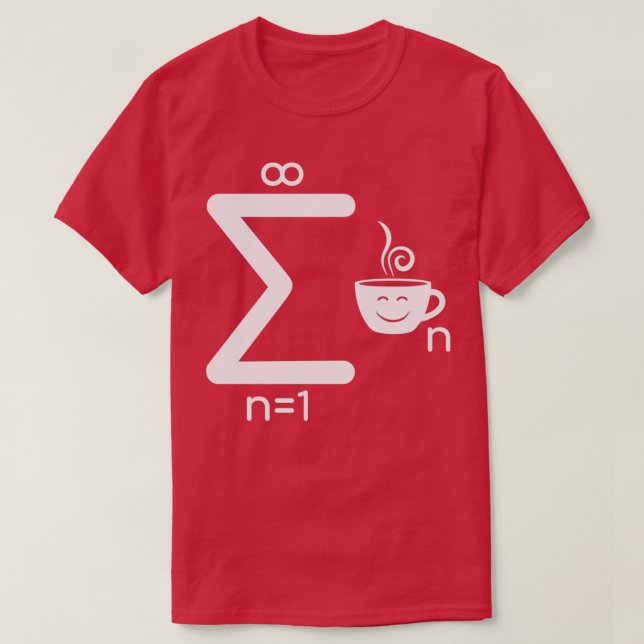 Camiseta Café Infinito Math Lover Viciado Sigma Drink C (Frente do Design)