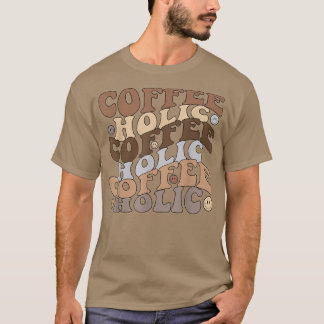 Camiseta Café Internacional Feliz de Rosto Feliz Coffeeholi