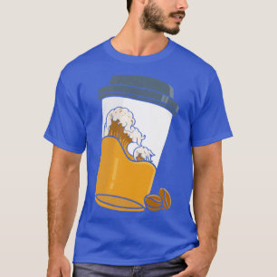 Camiseta Café Kanagawa - Onda Grande Japonesa