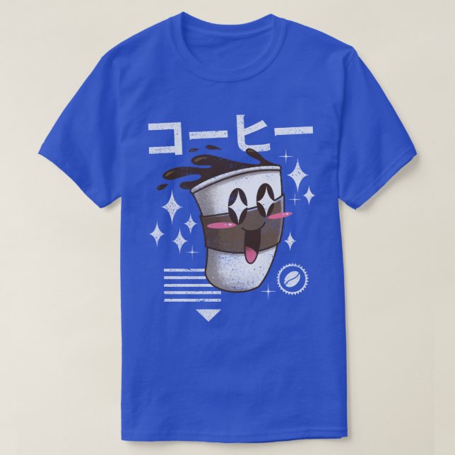 Camiseta Café Kawaii (Frente do Design)