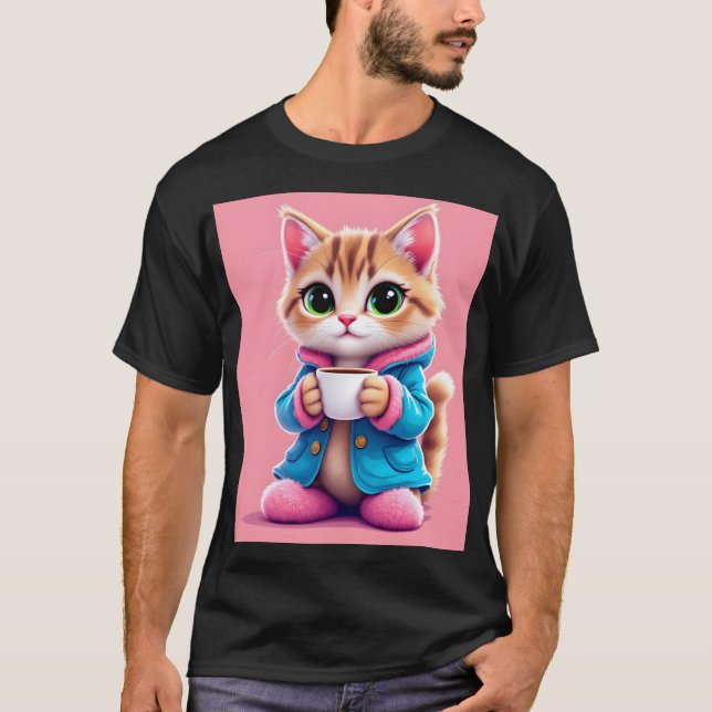 Camiseta Café Kitten (Frente)