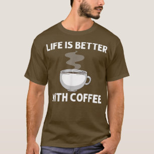Camiseta Café legal Para Homens Almoçadas De Café