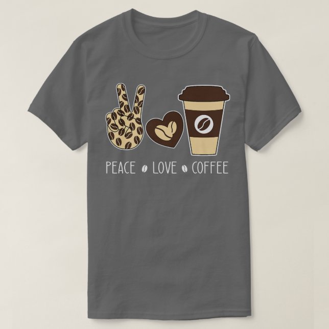 Camiseta Café Leopard Almofada Cafeado Almofada Café Hip (Frente do Design)